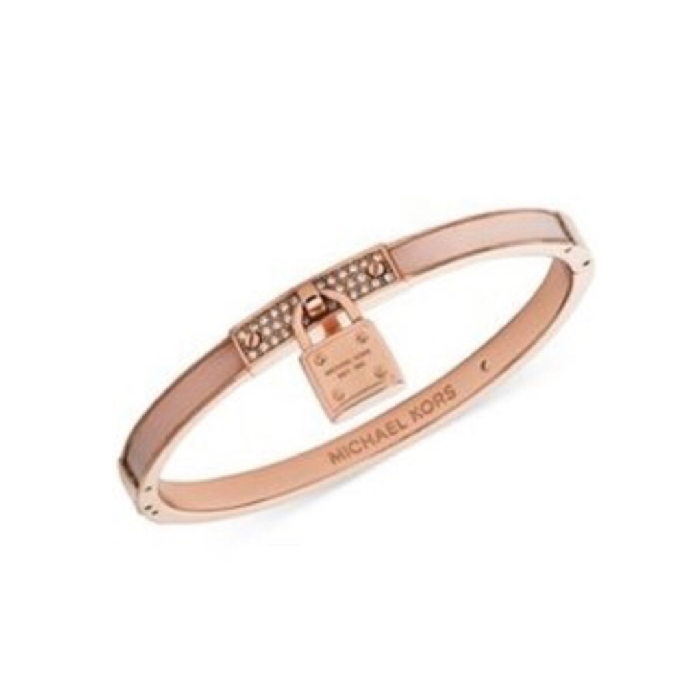 Michael Kors rose gold pink acetate bracelet